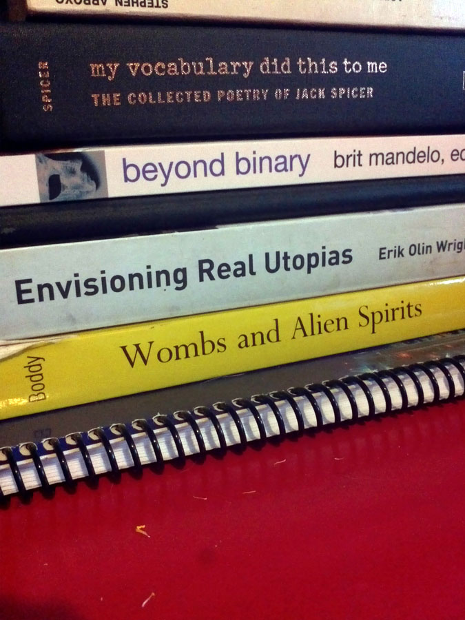 stack of books ras is reading